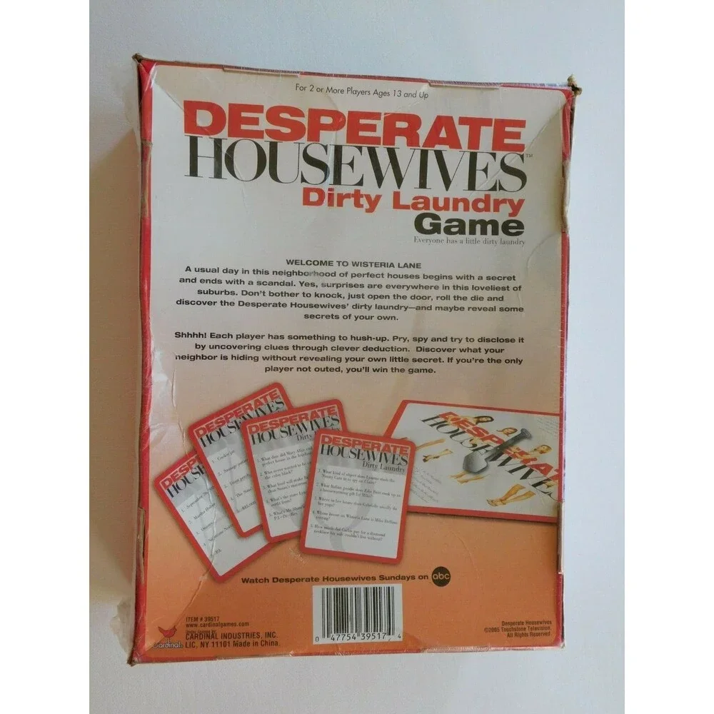 Desperate Housewives - Dirty Laundry Game ~NIB~